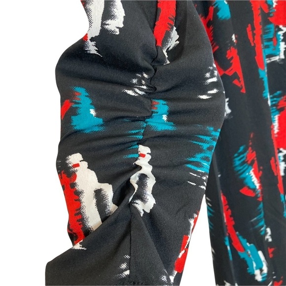 W118 by Walter Baker Black Raquel Patterned Maxi Dress Sz M - Picture 11 of 15